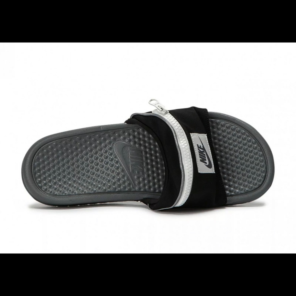 Nike Benassi JDI Fanny Pack Cool Grey AO1037-001 - Picture 5 of 8